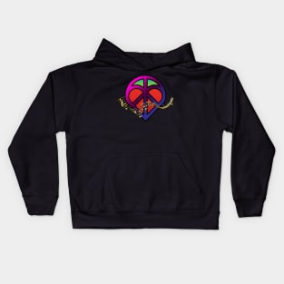 Peace, Love and Music Kids Hoodie